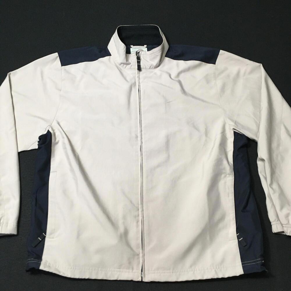 Cutter & Buck Golf Performance Full-Zip Jacket Windbreaker  L Large beige